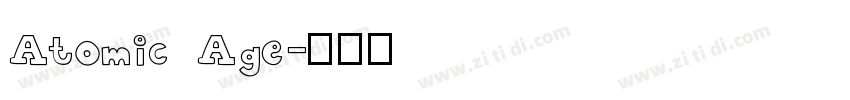 Atomic Age字体转换